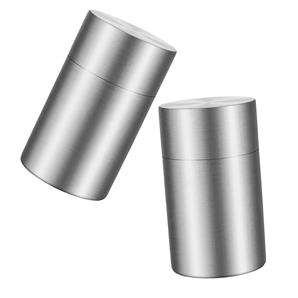 Coffee Tea Containers - 2Pcs Premium Stainless Steel Tea Storage