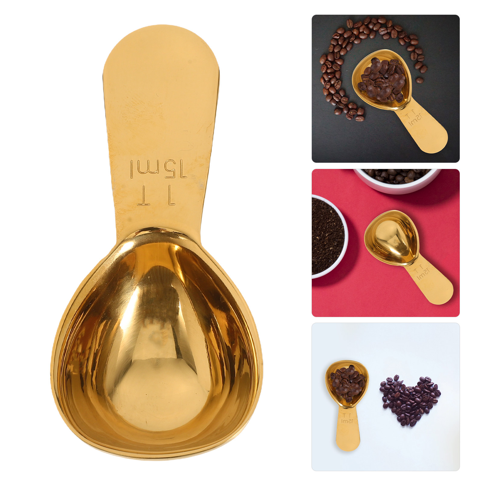 Coffee Tea Leaf And Bean - Stainless Steel Coffee Measuring Spoon 15Ml