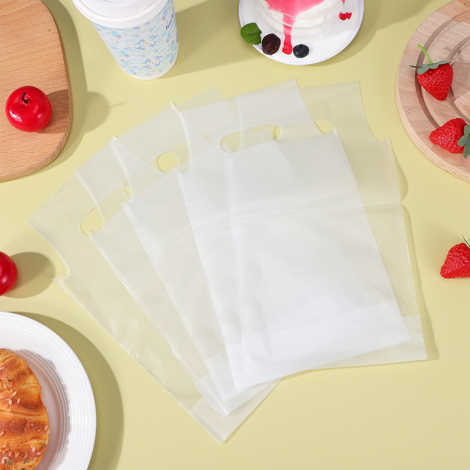 500Pcs Beverage Bags Handle Tr - огляд і ціна Coffee Tea Cups