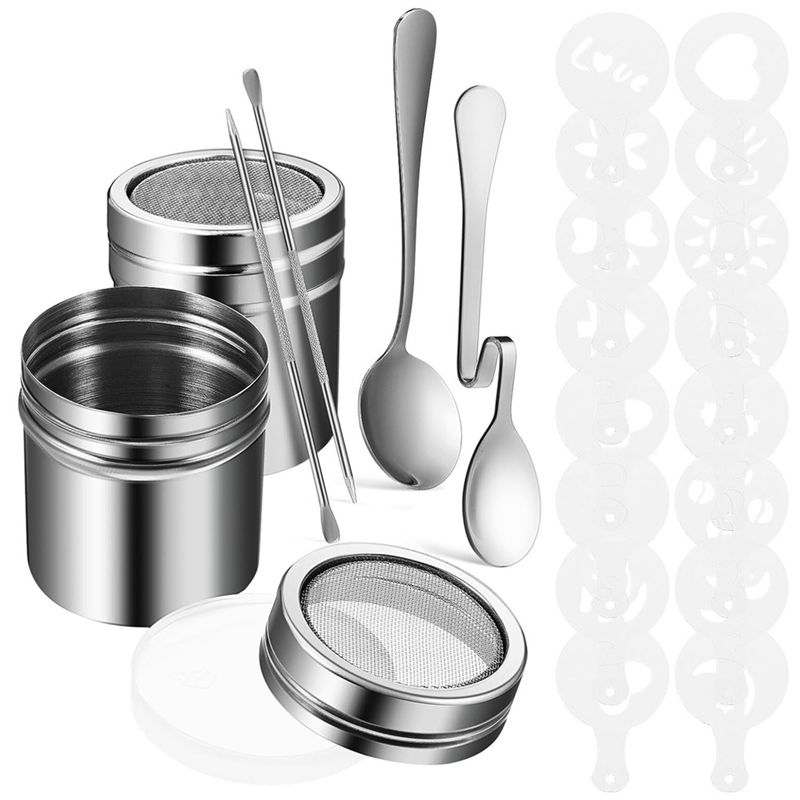 22PCS Reusable Coffee Decorati - огляд і ціна Coffee Stencil Art