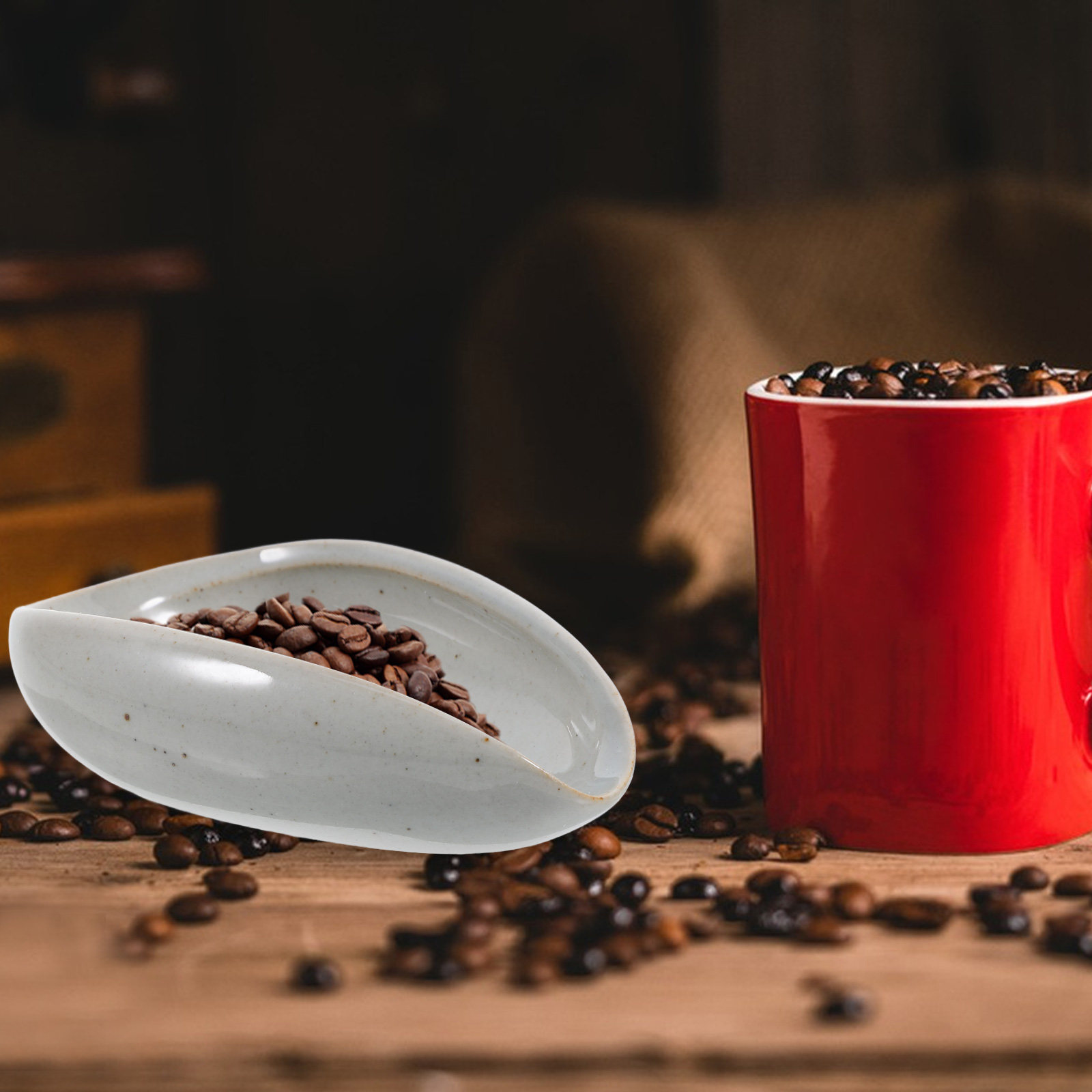 Ceramic Coffee Bean Dosing Tra - огляд і ціна Coffee Tea Leaf And Bean