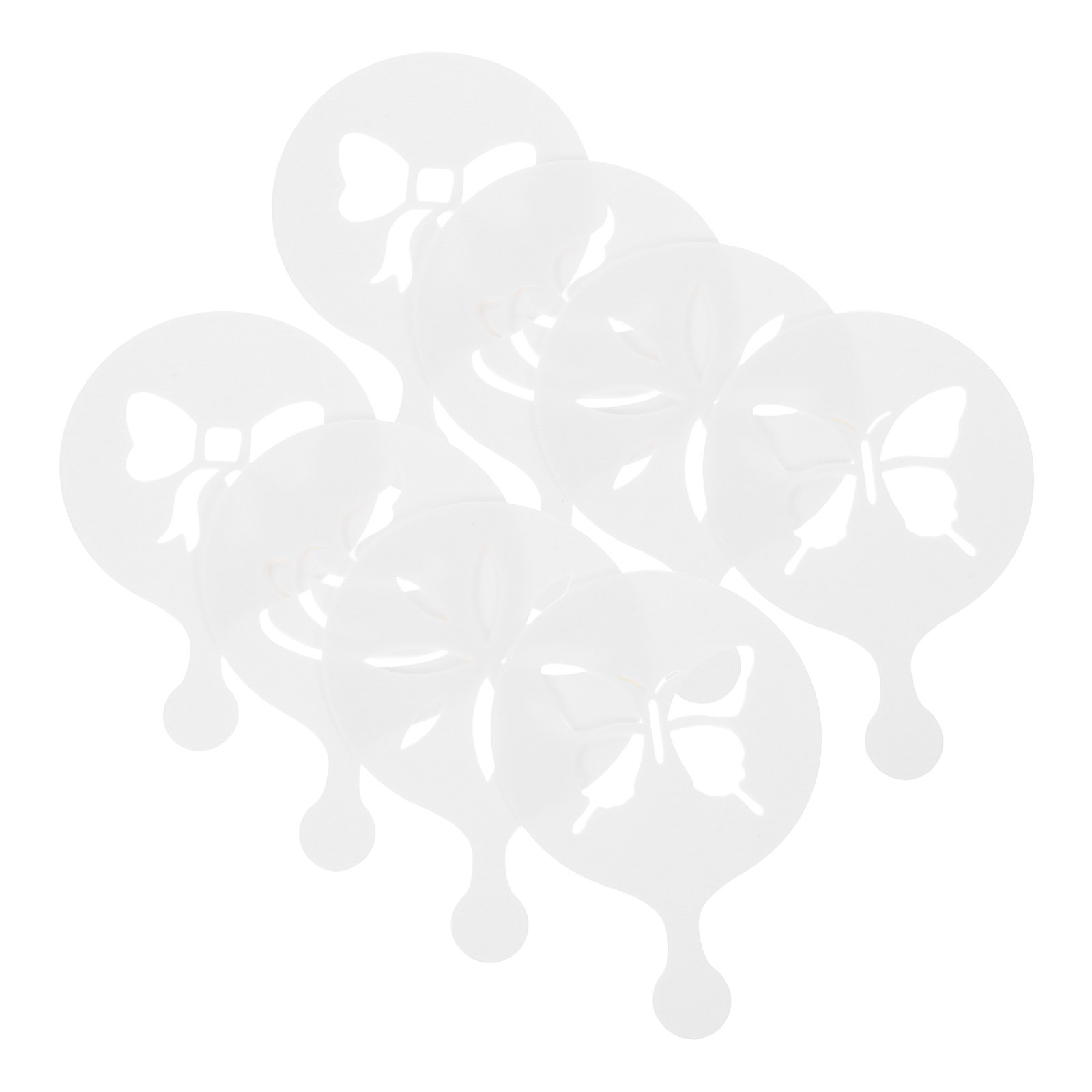8Pcs Premium Latte Stencils Co - огляд і ціна Coffee Stencil Art