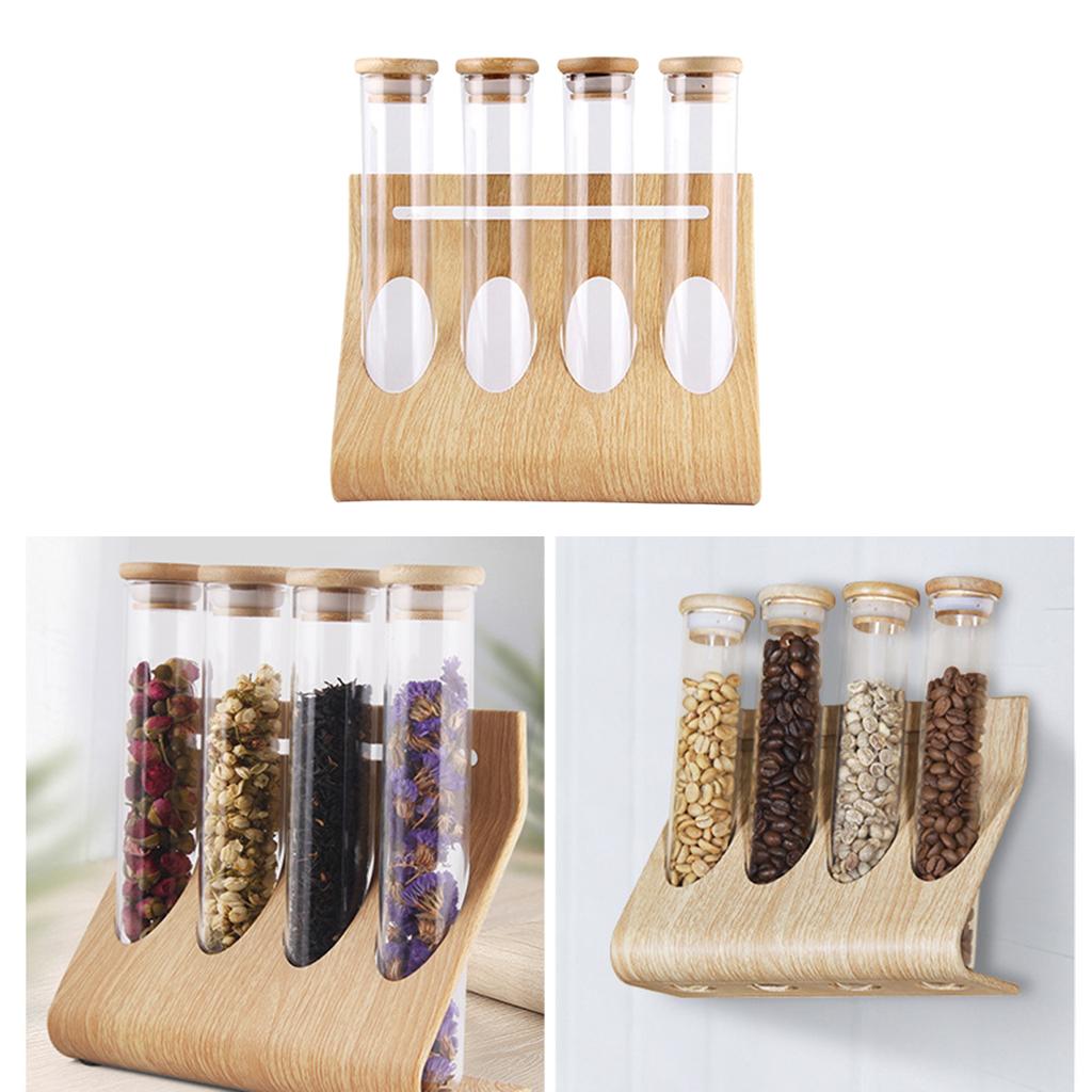 Glass Tube Storage Rack Visibl - огляд і ціна Coffee Tea & Jane