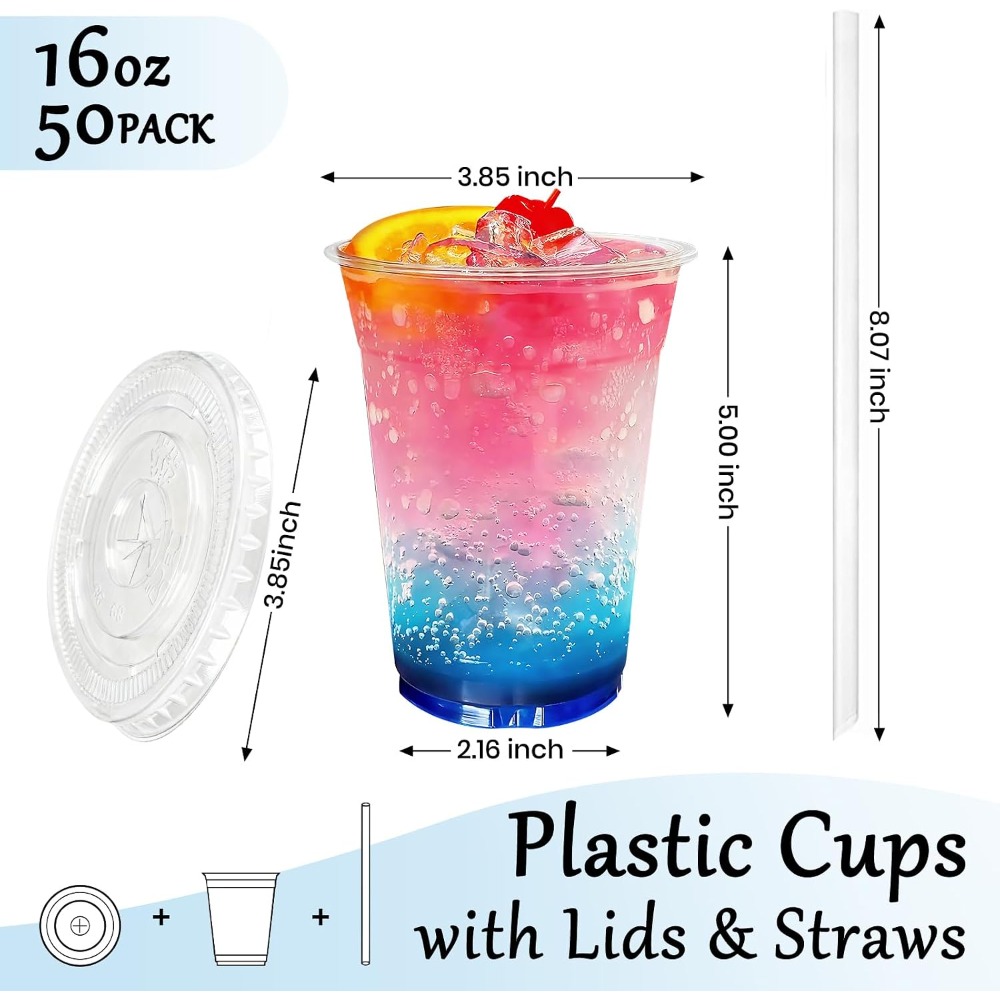 50 Pack 16oz Disposable Cups w - огляд і ціна Coffee Tea Images