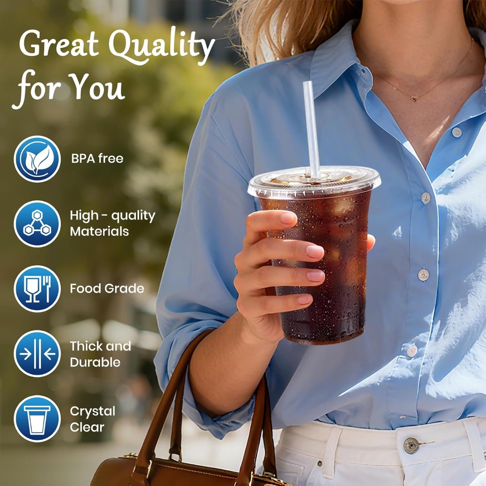 50 Pack 16oz Disposable Cups w - огляд і ціна Coffee Tea Images