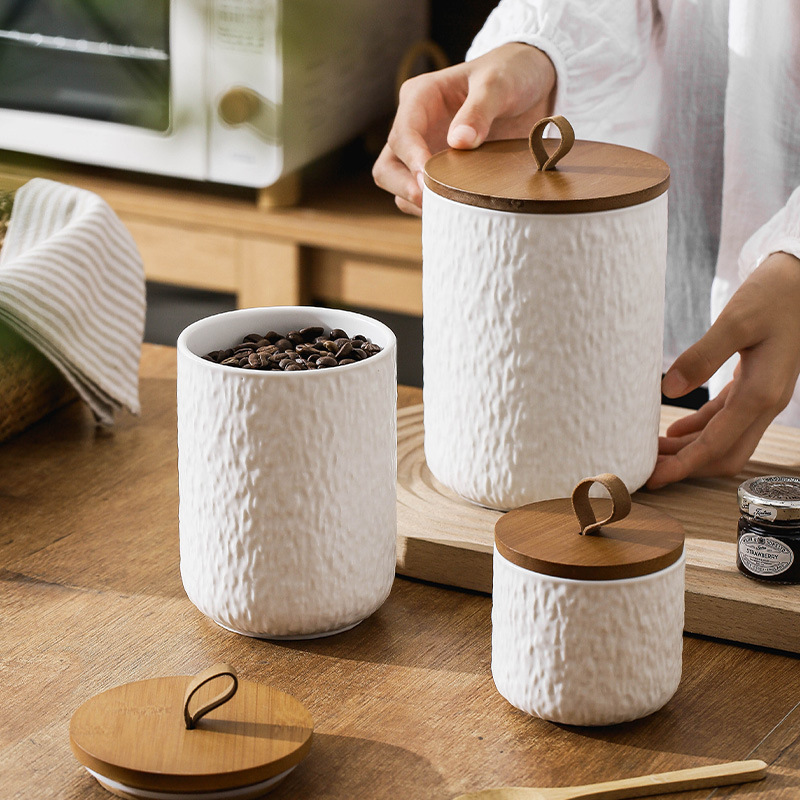 Rock Pattern Ceramic Tea Stora - огляд і ціна Coffee Tea Sugar Canisters