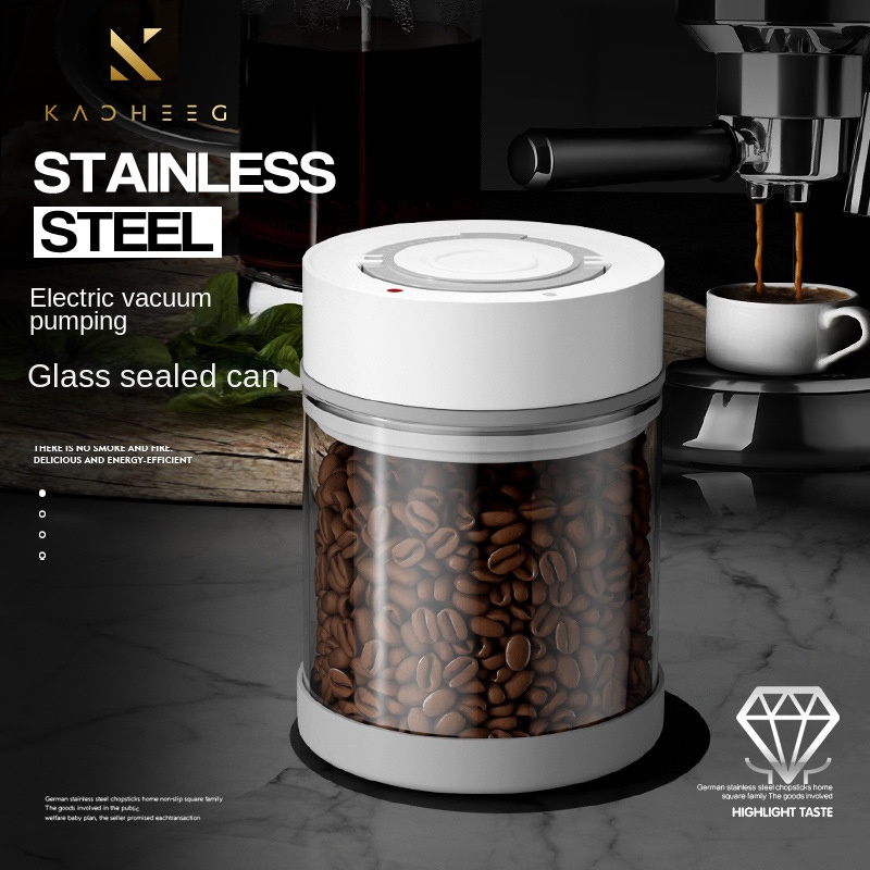 Electric Vacuum Coffee Beans G - огляд і ціна Coffee Tea Sugar Canisters