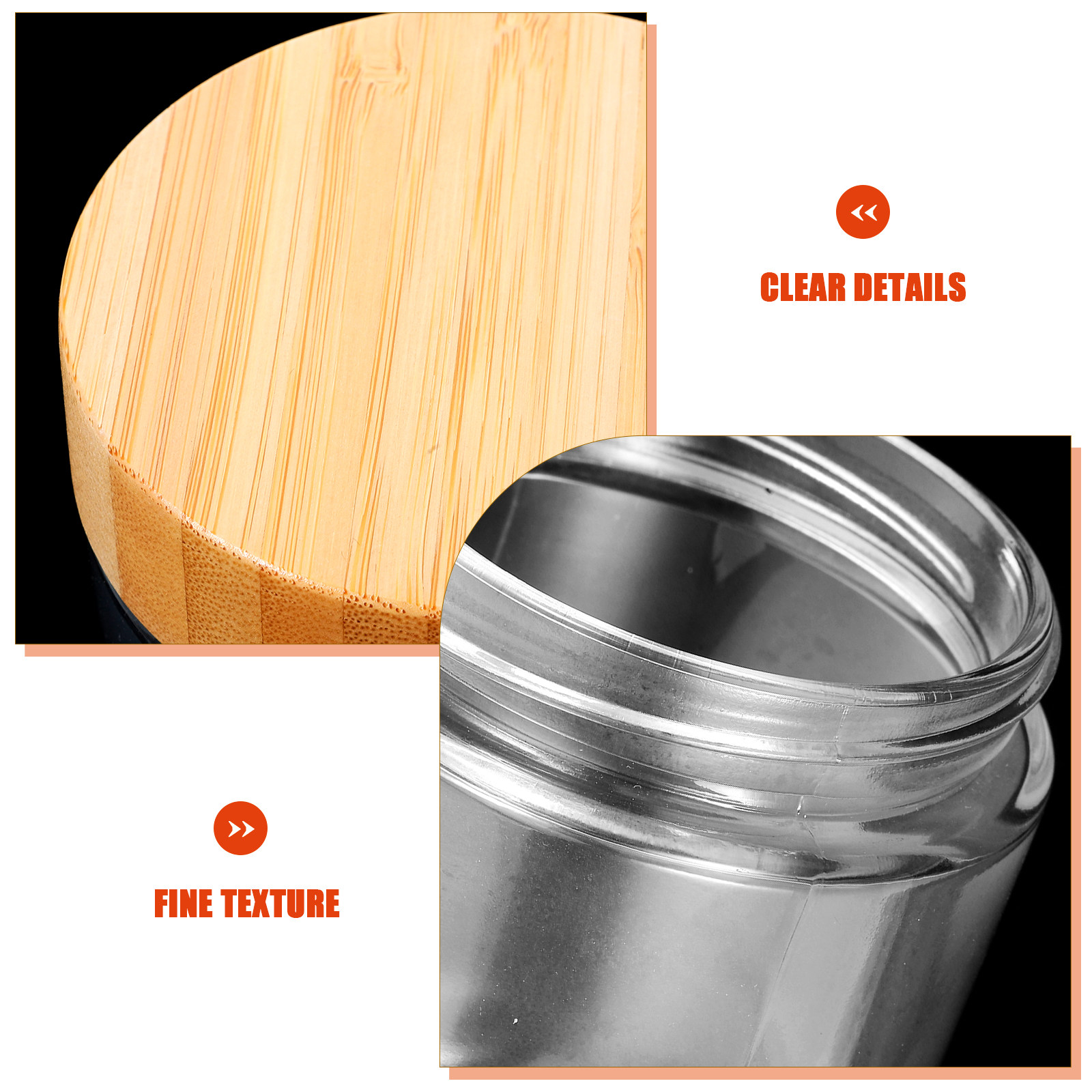 4Pcs Sturdy Glass Canisters wi - огляд і ціна Coffee Tea Sugar Canisters