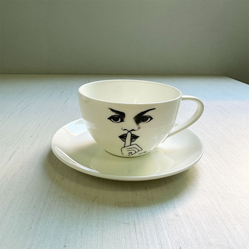Ceramic Cup Hand Drawn Charact - огляд і ціна Coffee Tea Images