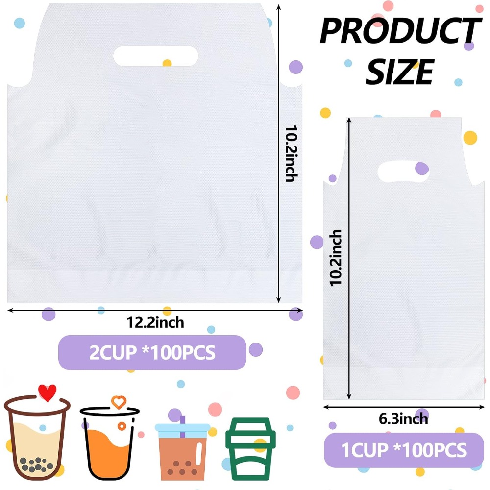 200 Clear Plastic Cup Carrier  - огляд і ціна Coffee Tea Images