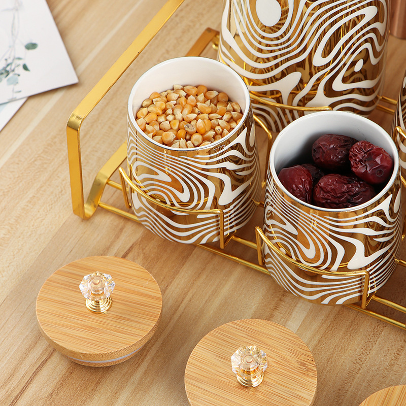 Set of 7 Color Glazed Ceramic  - огляд і ціна Coffee Tea Sugar Canisters