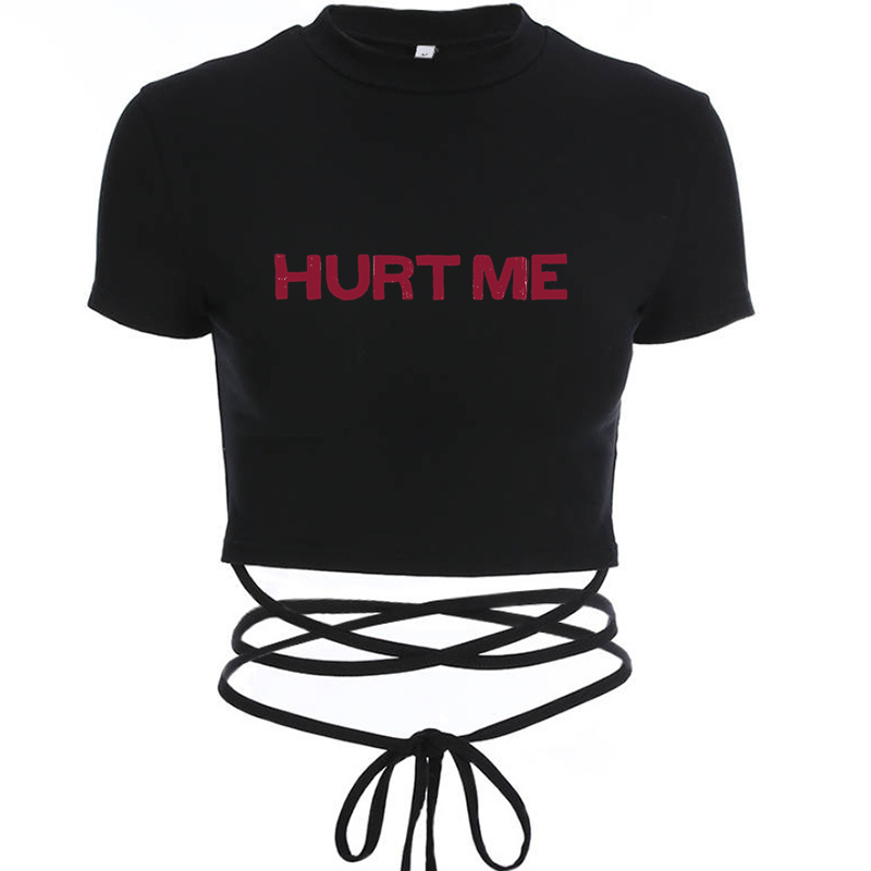 HURT ME Women Black Short Crop - огляд і ціна Coffee Tea Or Me