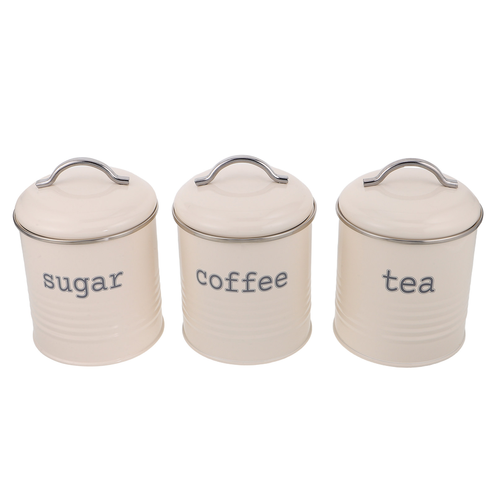 3Pcs Sealed Coffee Bean Contai - огляд і ціна Coffee Tea Sugar Canisters